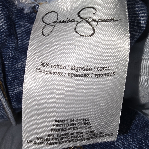 Jessica Simpson Stretch Maxi Mermaid Women's Open Book Blue Denim Maxi Skirt 22 - Picture 10 of 10